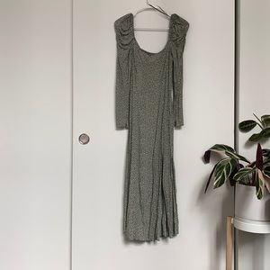 & Other Stories Los Angeles Puff Sleeve Midi Dress